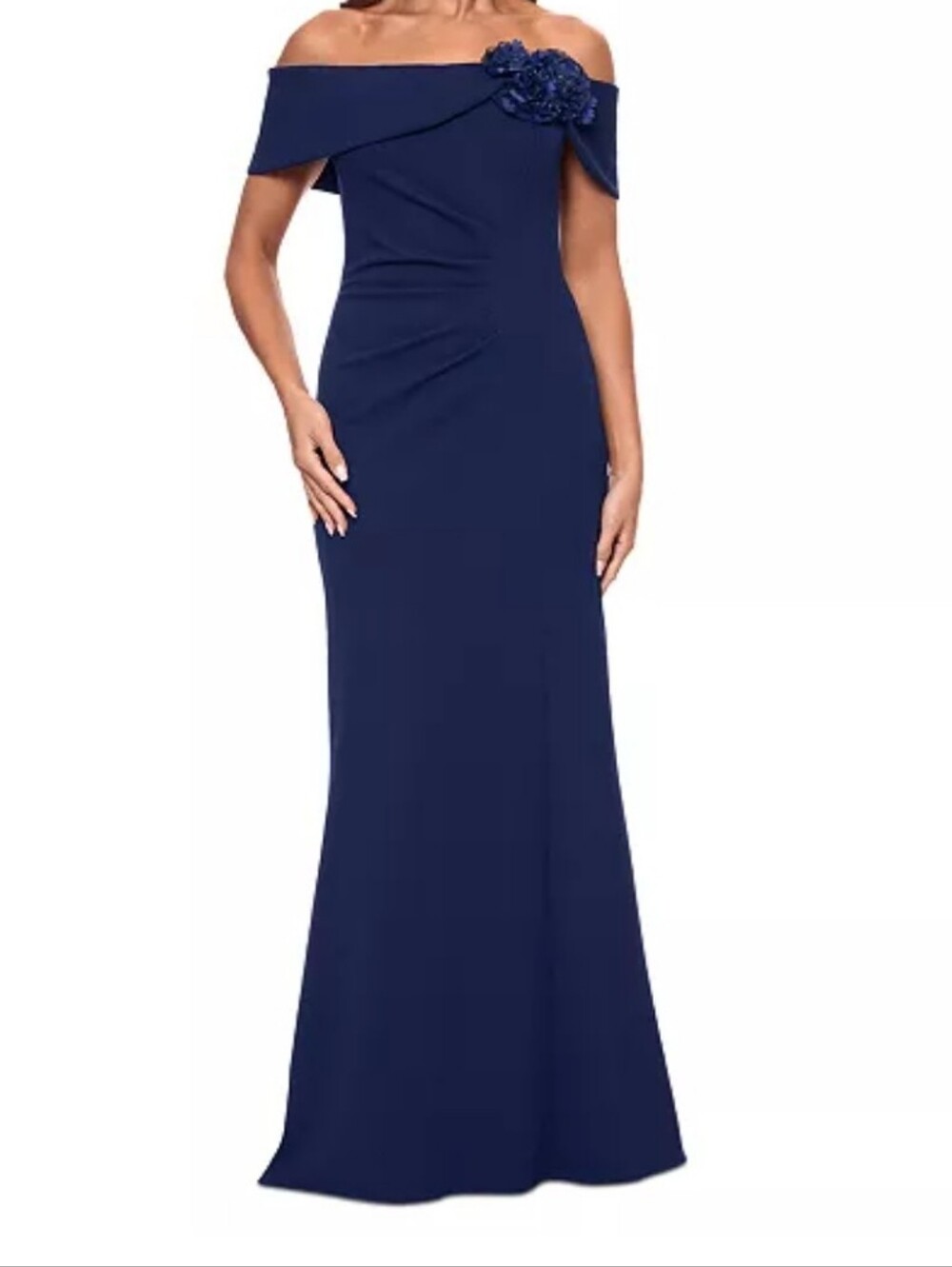 XSCAPE
Women's Floral-Trim Off-The-Shoulder Gown Size 12